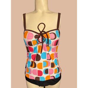 Ocean Dream Crossback Size 8 Detachable Strap Tankini Swim Top